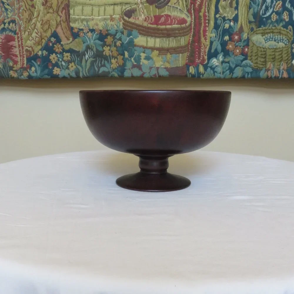 Wooden Pedestal Bowl by Nautica